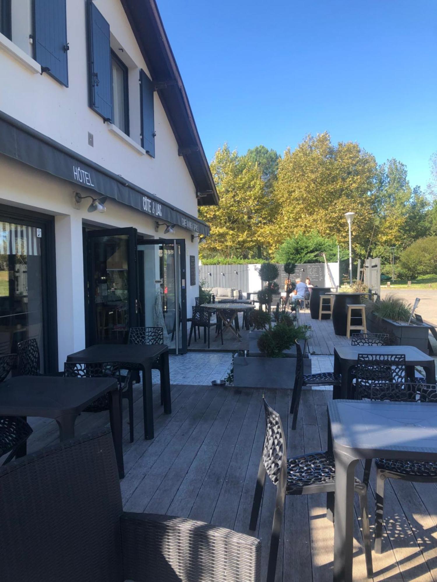 Hotel Cote Et Lac Бискаррос Экстерьер фото